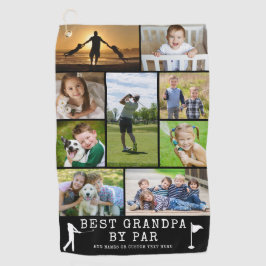 BEST GRANDPA BY PAR 9 FotoCollage Personalisiert G Golfhandtuch