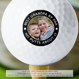 BEST GRANDPA BY PAR Foto Funny Custom Colors Golfball