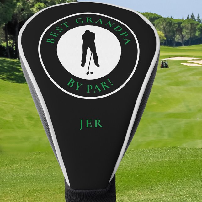 Best Grandpa By Par Funny Saying Black Green Golf Headcover (Best Grandpa By Par Funny Saying Black Green Golf Head Cover)