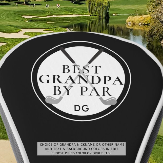 BEST GRANDPA BY PAR Monogram Name Clubs Golf Headcover (Von Creator hochgeladen)