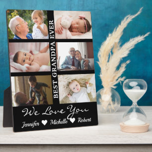 Best Grandpa Ever Custom Photos Grandchildren Name Fotoplatte