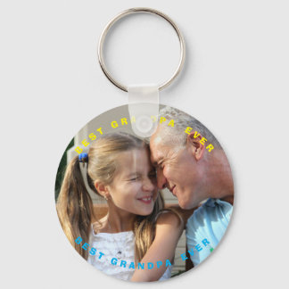 BEST GRANDPA EVER FOTO Personalisierter Schlüssela Schlüsselanhänger