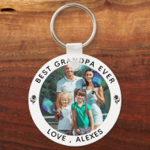 BEST GRANDPA EVER Foto Personalisierter Schlüssela