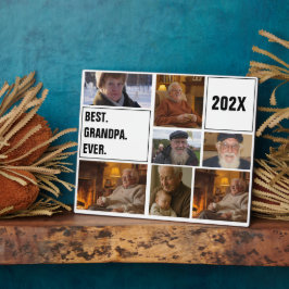 Best Grandpa Ever Photo Collage and Custom Text Fotoplatte