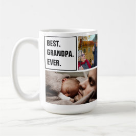 Best Grandpa Ever Photo Collage and Custom Text Kaffeetasse