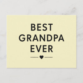 Best grandpa ever  postkarte