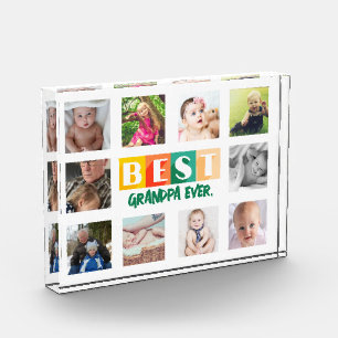 BEST GRANDPA FotoCollage Personalisiert modern Fotoblock