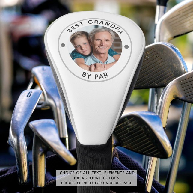 BEST GRANDPA NACH PAR-Foto-Monogramm Golf Headcover (Von Creator hochgeladen)