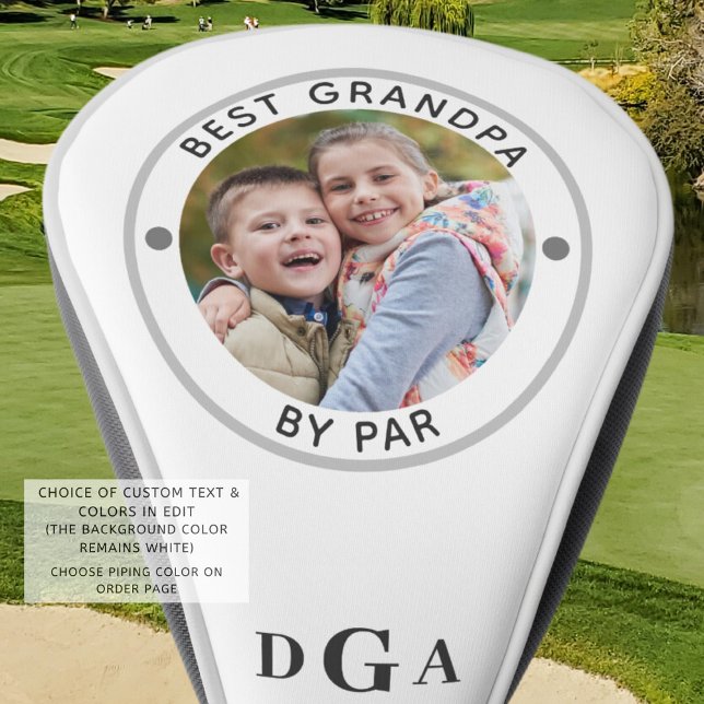 BEST GRANDPA NACH PAR-Foto-Monogramm Golf Headcover (Von Creator hochgeladen)
