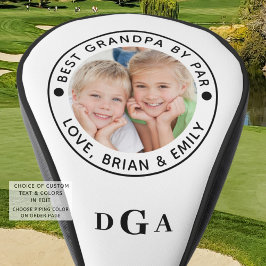 BEST GRANDPA NACH PAR-Foto Monogramm Personalisier Golf Headcover