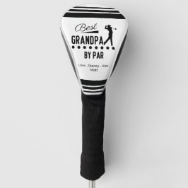 BEST GRANDPA PAR Retro Schriftart Golf Headcover