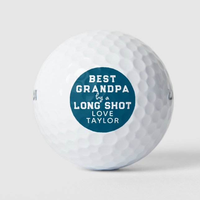 Best Grandpa Spaß Golf Bars Golfball (Vorderseite)
