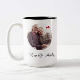 Best Grandparents Custom Photo Name Mug Zweifarbige Tasse