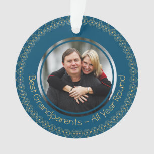 BEST GRANDPARENTS PHOTO personnalisée Turquoise   