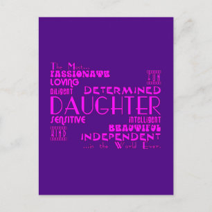 Best & Greastest Daughters Geburtstage : Qualität Postkarte