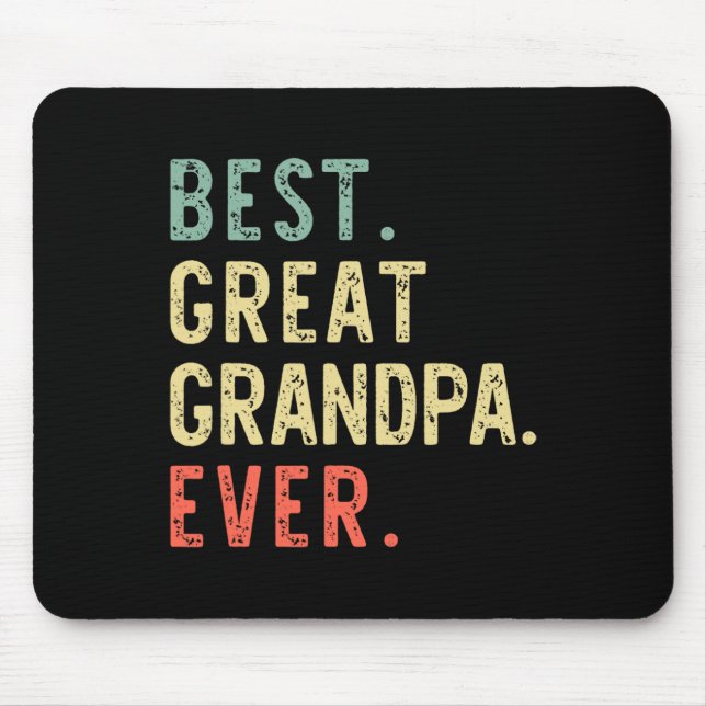 Best Great Opa Ever Funny Retro Vintag Mousepad (Vorne)