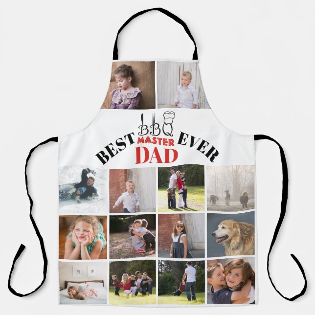 Best GRILLEN master dad Vathers Day Foto Schürze (Vorderseite)