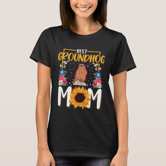 Best Groundhog Mom Ever Marmot Groundhog Mom T-Shirt (Vorderseite)