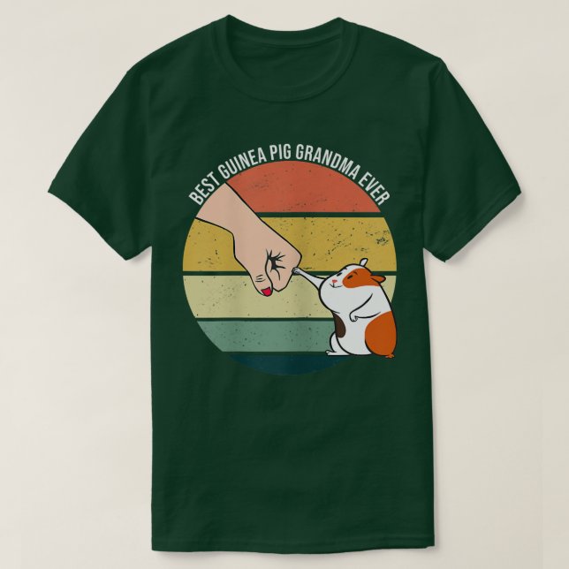 Best Guinea Pig Grandma Ever Furry Potato Domestic T-Shirt (Design vorne)