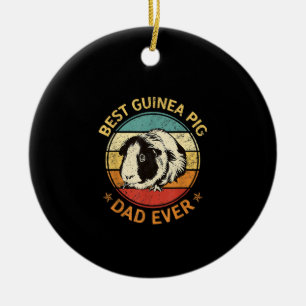 Best Guinea Pig Vater Ever Funny Guinea Pig Daddy Keramik Ornament