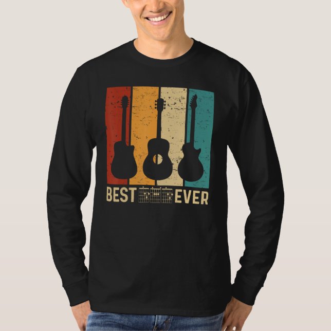 best guitar dad ever chords best dad guitar dad Re T-Shirt (Vorderseite)