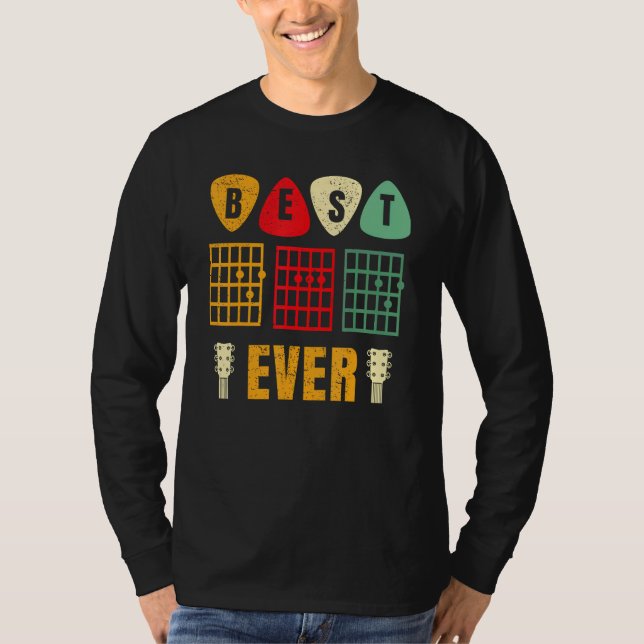 Best Guitar Dad Ever Chords Best Dad Guitar Guitar T-Shirt (Vorderseite)