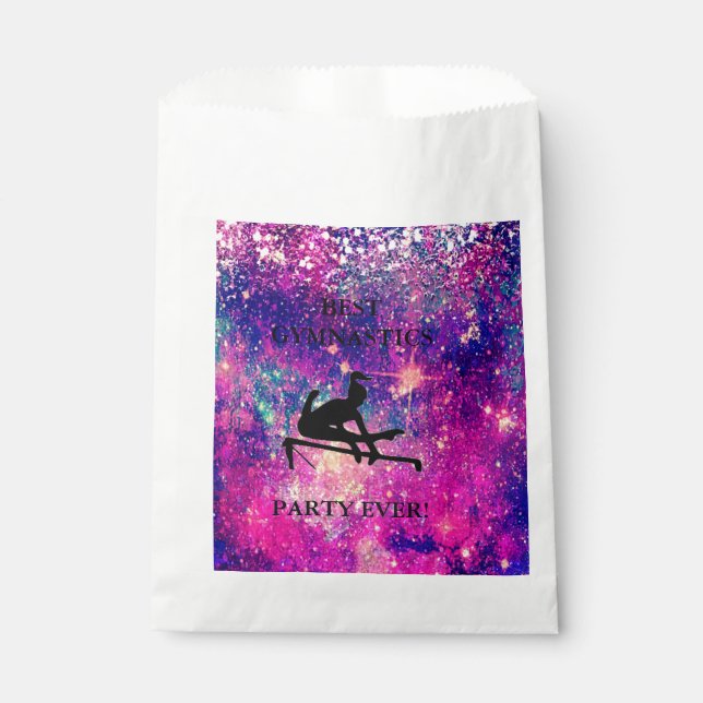 BEST GYMNASTICS PARTY JE! 50 GÄSTE! GESCHENKTÜTCHEN (Vorderseite)