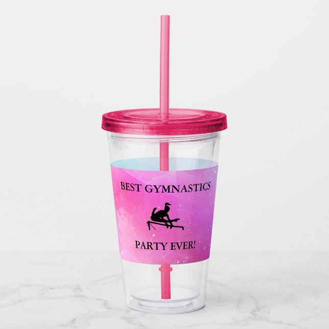 BEST GYMNASTICS PARTY JE! KUNSTSTOFF ACRYLTRINKBECHER (Vorderseite)