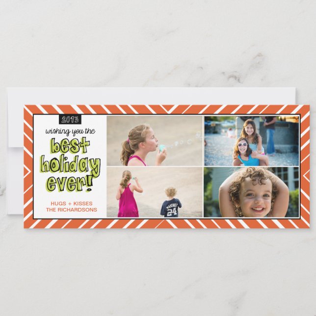 Best Holiday Ever x4! Feiertagskarte (Vorderseite)