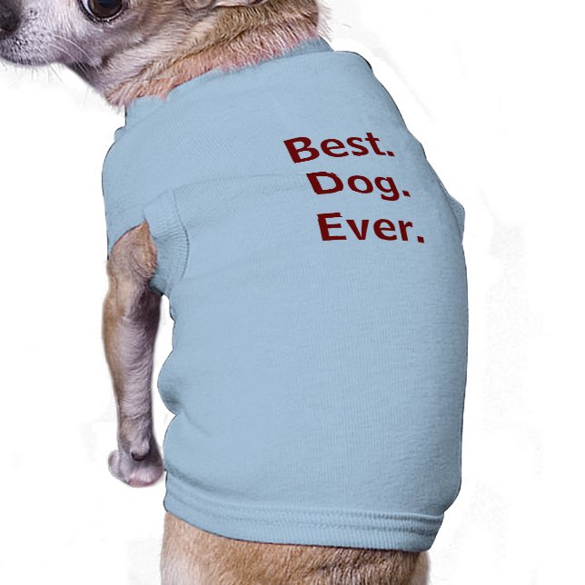  Best.Hund. Immer. Hundeshirt Top (Schwarz)