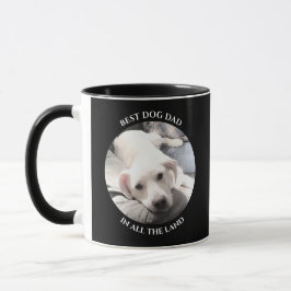 Best Hund Vater Foto Sweet White Puppy Black Tasse