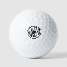 Best Husband Ever Badge Design Golfball