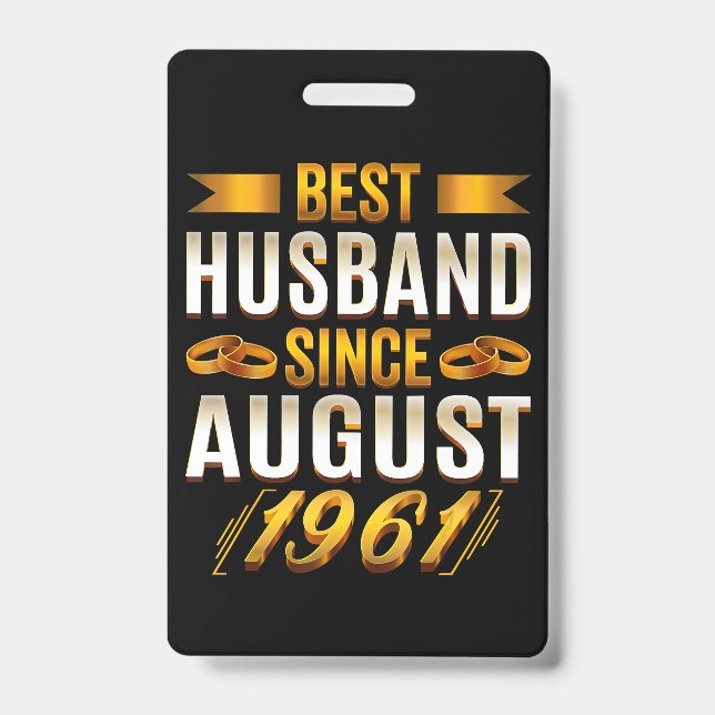 Best Husband Funny 59th Anniversary Parents Ausweis (Vorderseite)