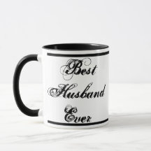 Best Husband je Black Script White Tasse