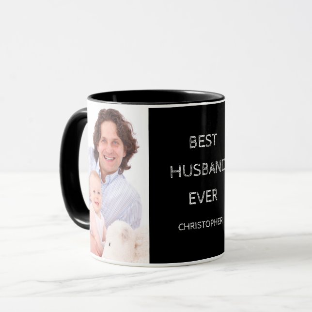 Best Husband je Custom Foto Tasse (Vorderseite Links)