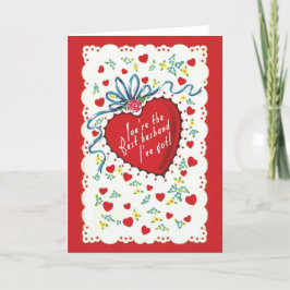 BEST HUSBAND - Retro-lustige Valentinstag-Karte Feiertagskarte