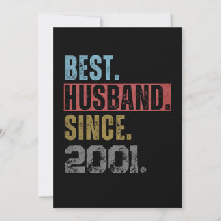 BEST HUSBAND SEIT 2001 PERSONALISIERT EINLADUNG