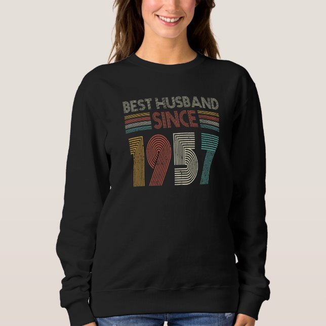 Best Husband Since 1957 65th wedding anniversary Sweatshirt (Vorderseite)