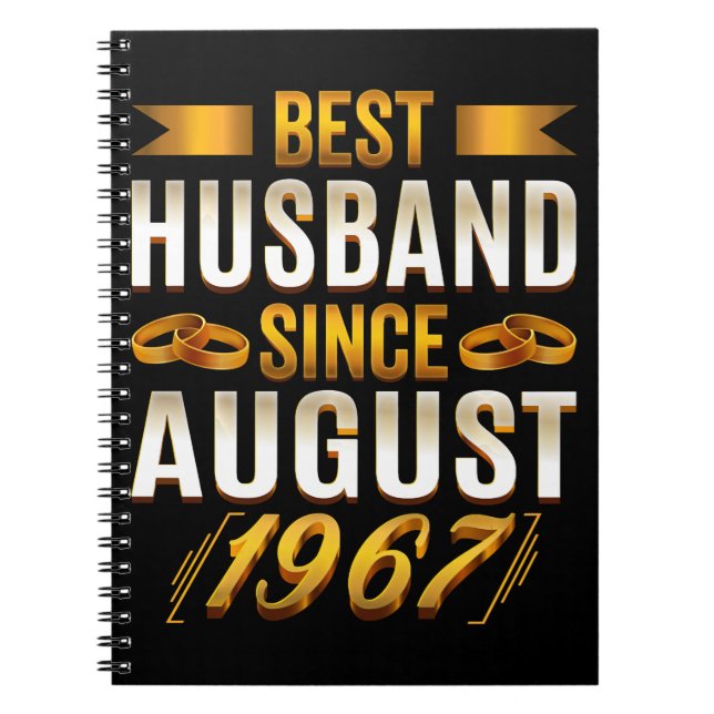 Best Husband Since August 1967 Notizblock (Vorderseite)