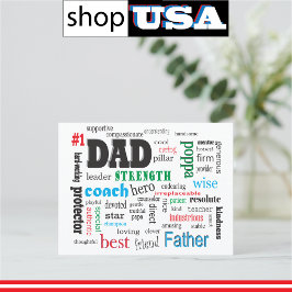 Best Husband Word Cloud 💙 Romantic Geschenk für I Postkarte