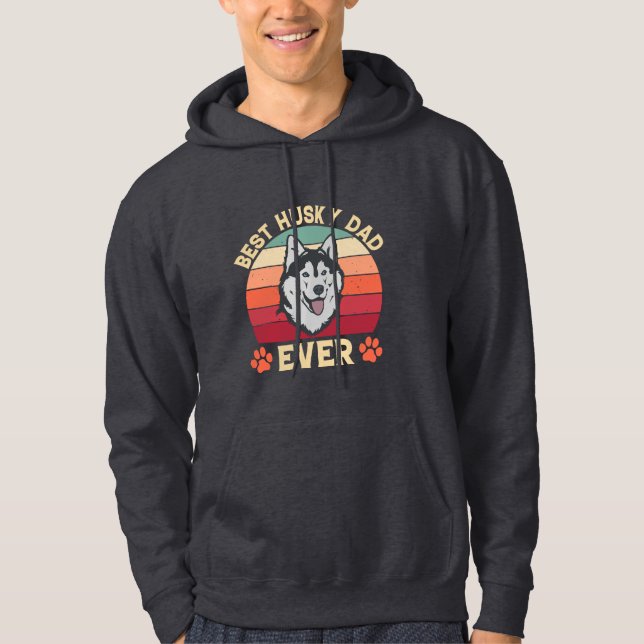 Best husky Papa jemals Ultimate Liebe Bond Dog Dad Hoodie (Vorderseite)