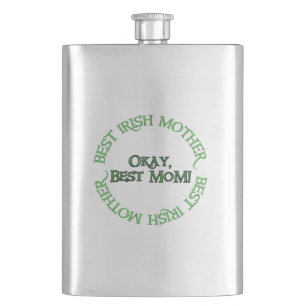 Best Irish Mother classique flacon en acier inoxyd
