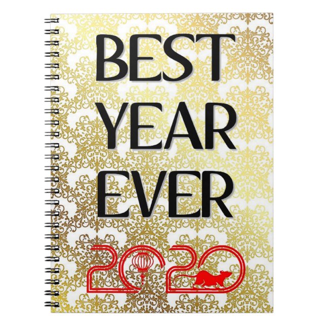 BEST JAHR JE 2020 Jahr der Rat NOTEBOOK DIARY Notizblock (Vorderseite)