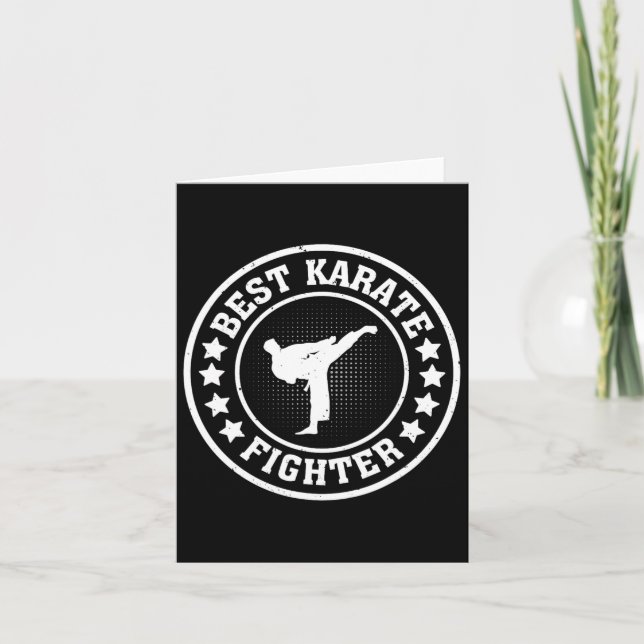 Best Karate Fighter - Karate Fighter Karate Karte (Vorderseite)
