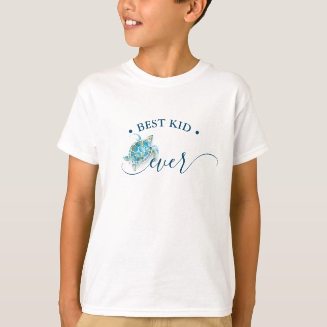 Best Kid jemals Sea Turtle T-Shirt (Vorderseite)