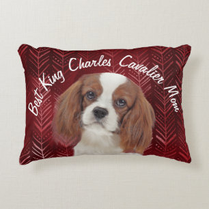 Best King Charles Cavalier Mama Accent Pillow Dekokissen