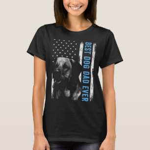 Best Labrador Vater je Labrador American Flag Hund T-Shirt
