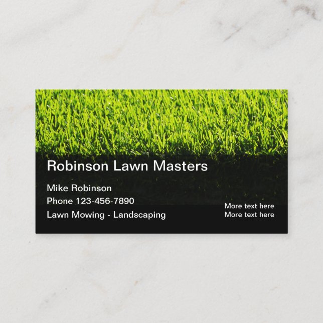 Best Lawn Mowing Services - Visitenkarten Visitenkarte (Vorderseite)