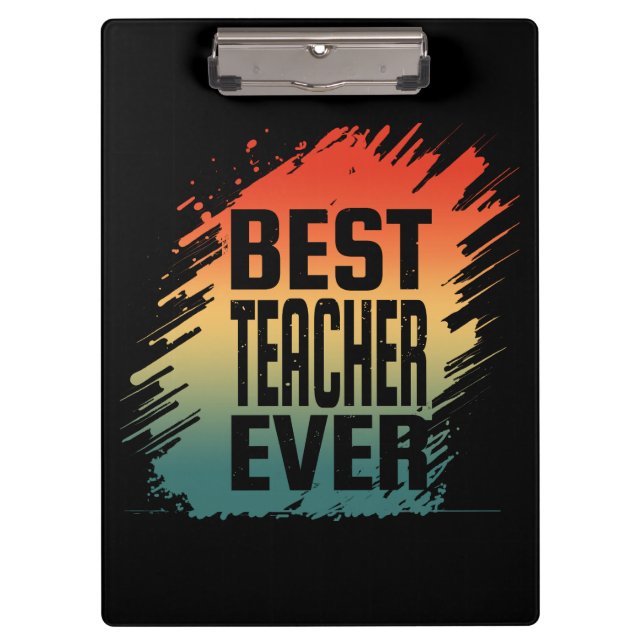 BEST LEHRER EVER KLEMMBRETT (Vorderseite)