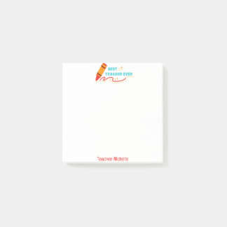 BEST LEHRER JE PERSONALISIERT POST-IT KLEBEZETTEL